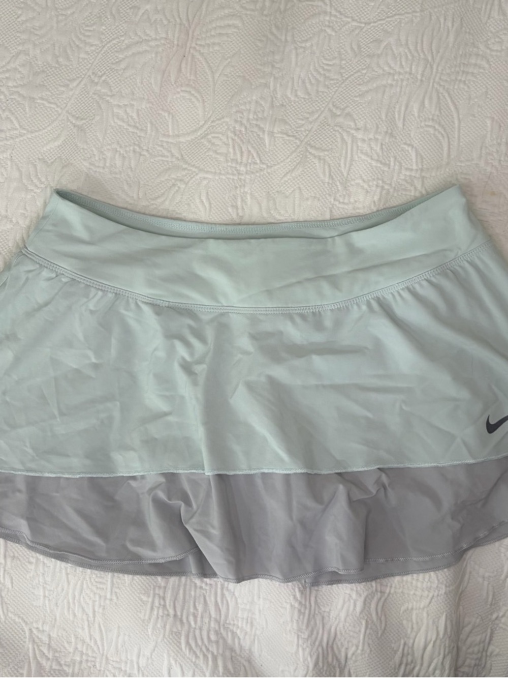 Nike Two-Tone Mint and Light Gray Tennis Skort